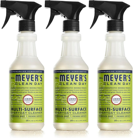 Mrs. Meyer's All-Purpose Cleaner Spray, Lemon Verbena, Pack of 3