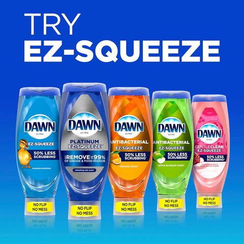 Dawn EZ-Squeeze Ultra Dish Soap Dishwashing Liquid, Original, 22 fl oz (Pack of 2)